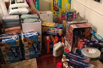 Some of the items generously donated by The Cruise Web to the Stepping Stones charity.